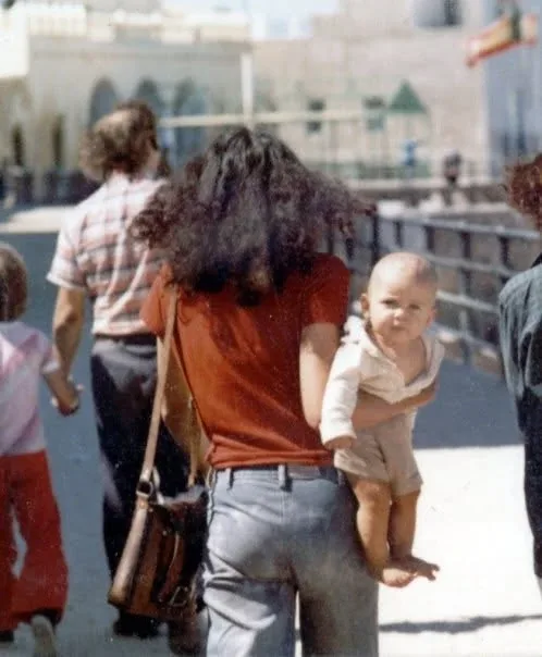 With my mother, father and older brother, 1978