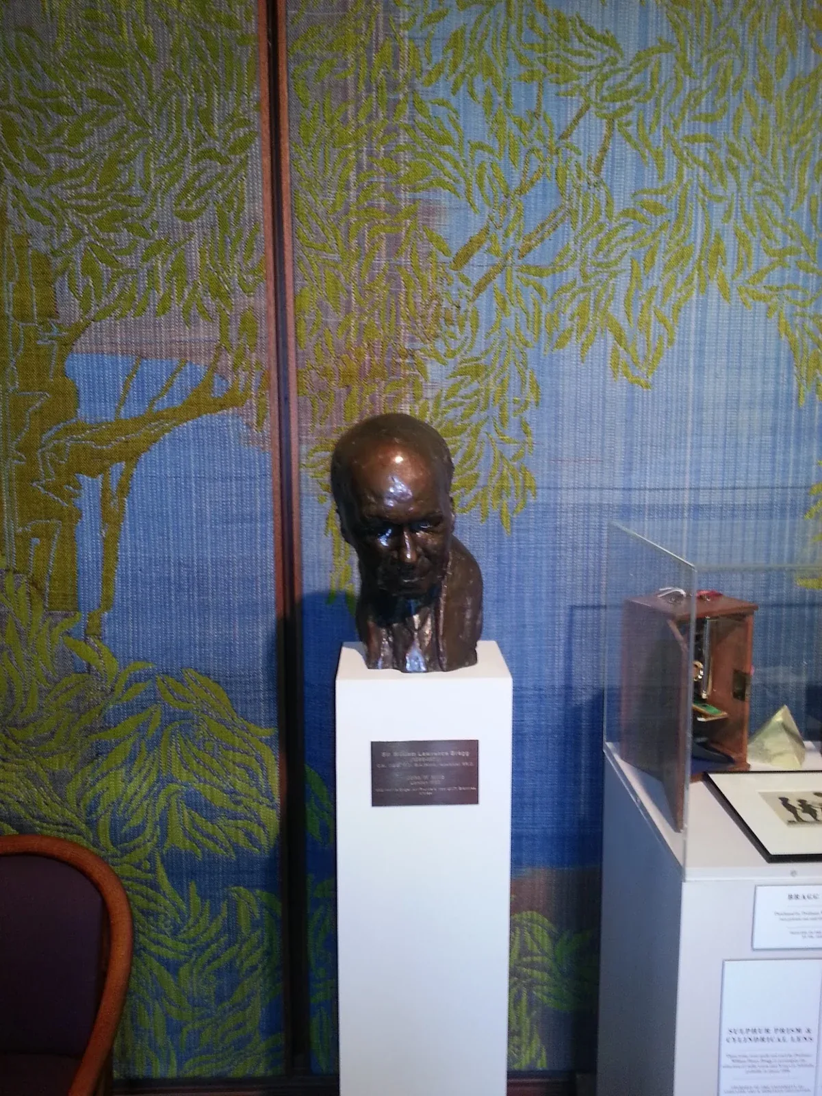 A bust of Sir William Lawrence Bragg, Adelaide, December 2012