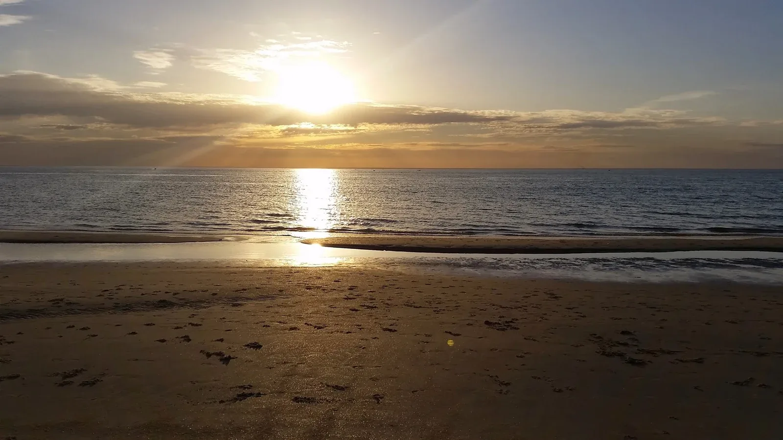 Sunset at Seaford, November 2014