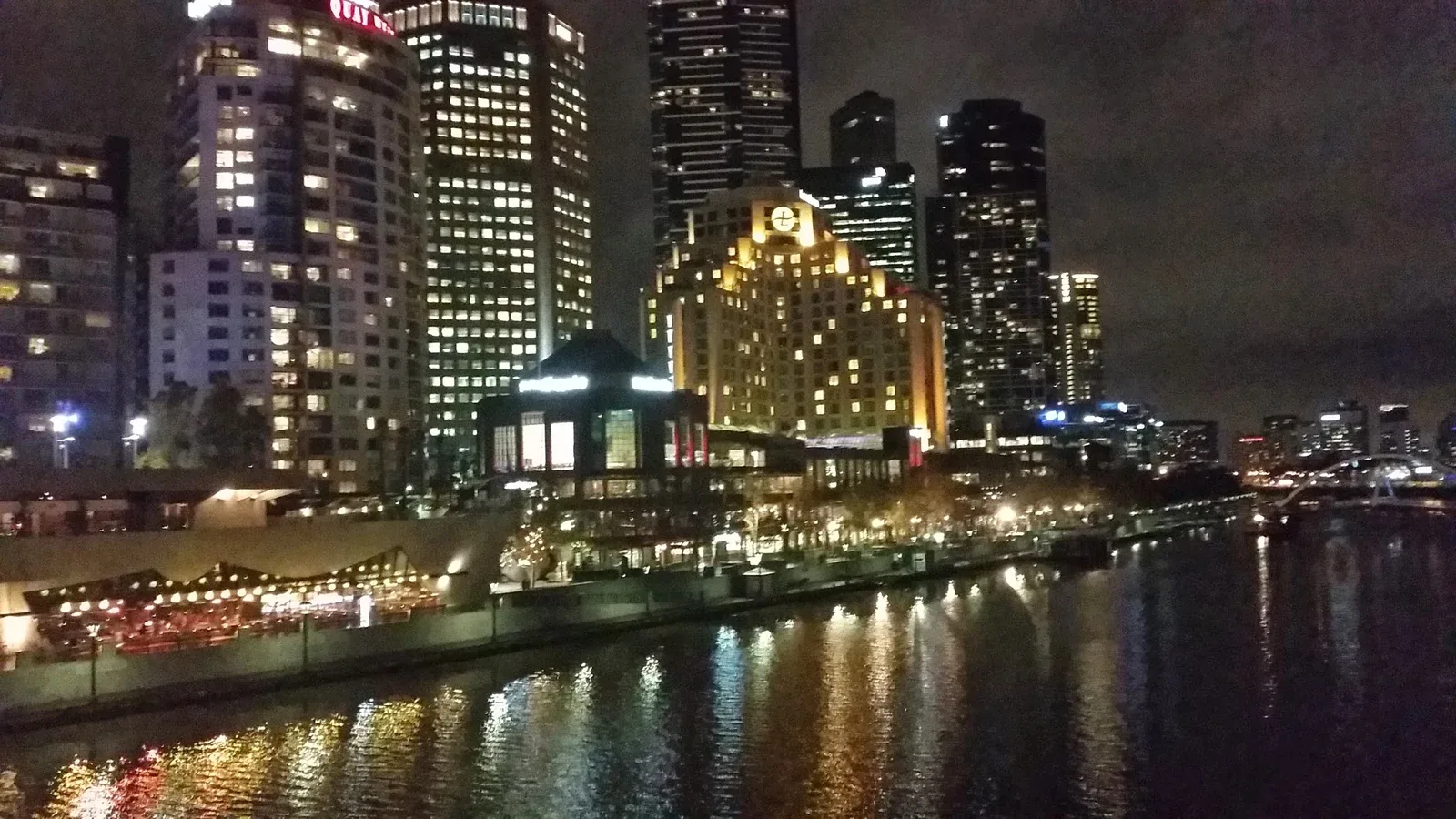 The Yarra at night, Melbourne, May 2015