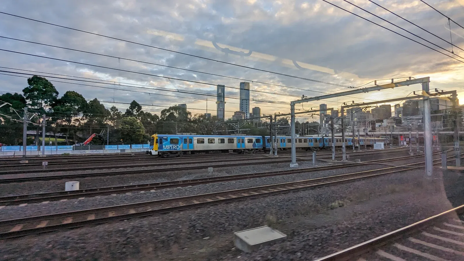 Melbourne at dusk, August 2023