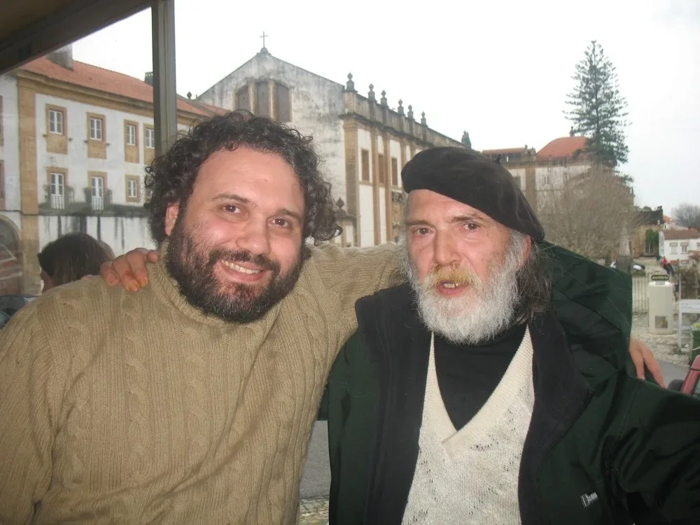 With my father in Coimbra, January 2010